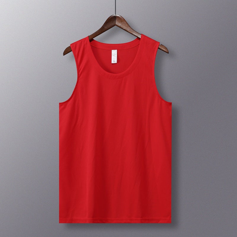 Activity Competition Loose Sports Quick-Drying Sleeveless T-Shirt Vest For Adults And Kidsren Family Tops With Logo Printed On Casual - Image 1